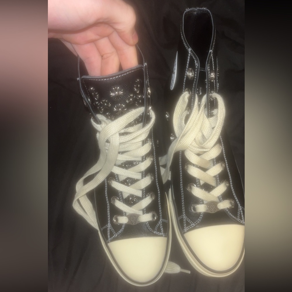 Men’s Chrome Heart Converse Size 12